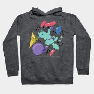 Climber Route Setter kitty Hoodie